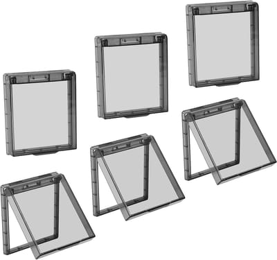 Set van 6 Waterdichte Schakelaar Covers voor 86 Type Lichtschakelaars, Ultra Dun en Zelfklevend, Ideaal voor Badkamer, Keuken en Balkon