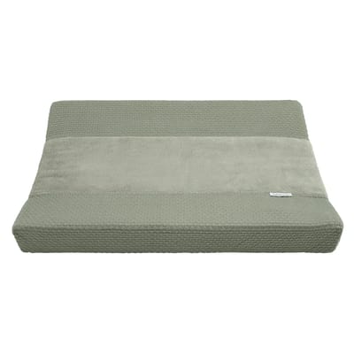 Baby's Only Gebreide baby aankleedkussenhoes - Waskussenhoes - Overtrek verzorgingskussen Sky - Urban Green - 45x70 cm