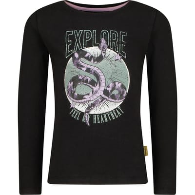 Vingino Girls Jasmine T-shirt Washed Black Taglia: 16 | Camicie Outlet | kids | Giallo