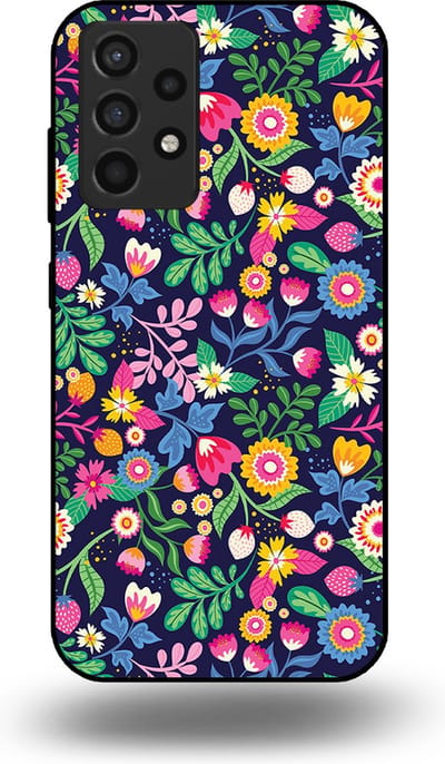 Smartphonica Telefoonhoesje geschikt voor Samsung Galaxy A52 5G met bloemen opdruk - TPU backcover case flower design geschikt voor Samsung Galaxy A52 5G