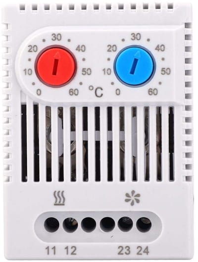 OmGoods - Dailygoody - Temperatuurregelaar - Mechanische thermostaat - Hittebestendig - Spanningsingang 12-250 V - Geschikt voor PC - Model ZR011