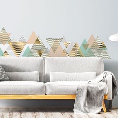 Muurstickers - Decoratie voor slaapkamer/woonkamer - Gigantische muursticker van de Scandinavische bergen van de Appalachen - 100x150cm