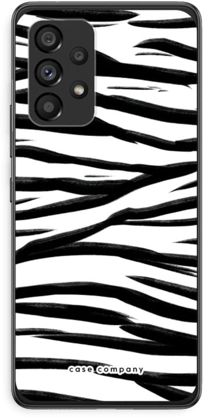 Case Company® - Hoesje geschikt voor Samsung Galaxy A53 5G hoesje - Zebra pattern - Soft Cover Telefoonhoesje - Bescherming aan alle Kanten en Schermrand