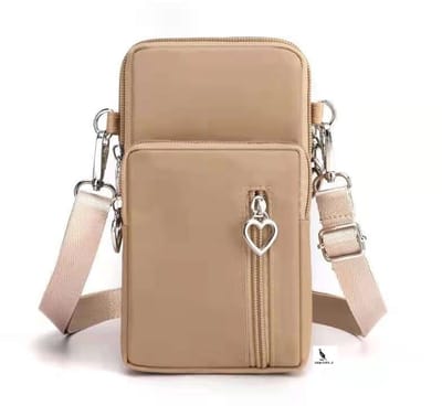 San Vitale® - Casual telefoon tas - Schoudertasje - Telefoontasje - Heuptas - Wandel/Sport/Mobiele Telefoon/Smartphone - Khaki