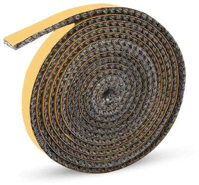 Zelfklevende Haardafdichtingstape voor Kachelpijp en Schoorsteen, Warmtebestendig, 2mm × 10mm × 2m, Ideaal voor Rooktoestellen en Kachels