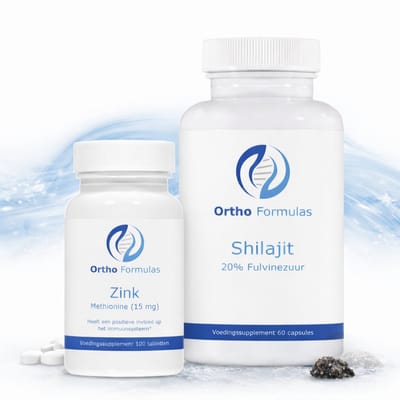 Mannen Supplementen Basic Pakket – Testosteron & Libido Man Support – Zink Methionine & Shilajit