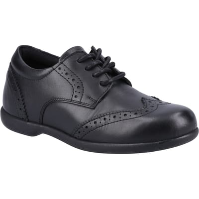 Hush Puppies Bridget JNR Meisjes Zwart Leren Brogues