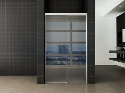 Wiesbaden Puerta nisdeur met 1 schuifdeur 1200 x 2000 x 8 mm nano helder glas/chroom