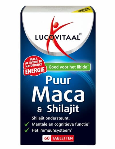 Lucovitaal Maca & Shilajit Puur - 2 x 60 tabletten - Voordeelverpakking