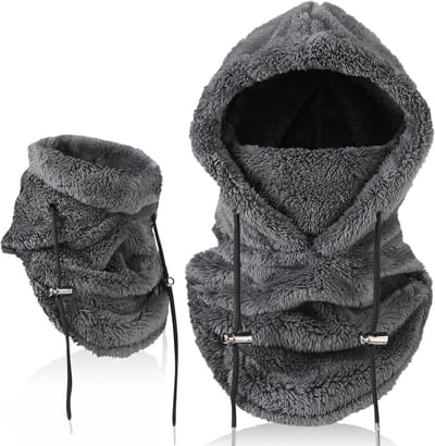 Fleece Winter Balaclava voor Mannen en Vrouwen - Multifunctionele Ski Masker en Winddichte Thermische Hoed met Nekwarmer voor Buitenactiviteiten, Fietsen, Wandelen en Hardlopen