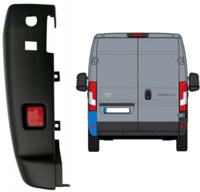 Hoek achterbumper 180 graden voor Toyota Proace Max 2024- / Links