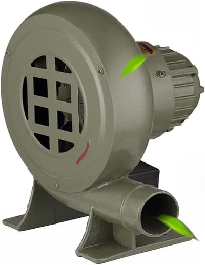 Elektrische Blazer - Kleine Ventilator - Vuur Aanmaken - Pure Koperen Motor - 100W - Groen
