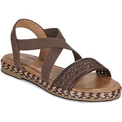 Tamaris dames sandalen bruin goud - Maat 38