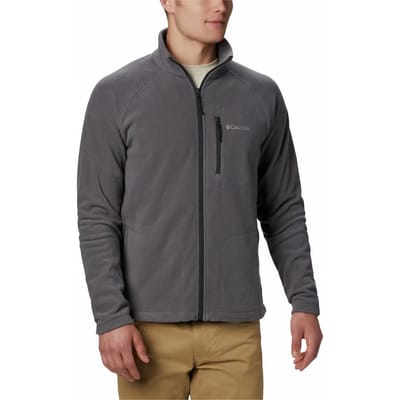 Columbia Fast Trek II Jacket - Fleece Vest Heren Volwassenen - Sluiting en Zakken met Rits - Outdoorvest - Grijs - Maat L