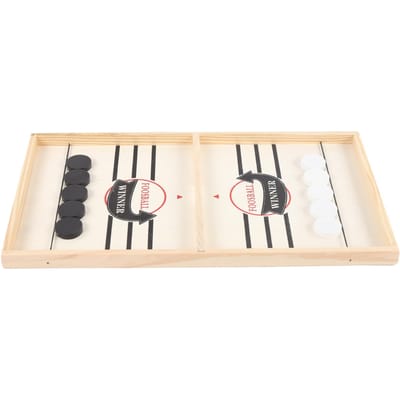 Groot Formaat Houten Tafelhockey Bordspel Ouder-Kind Interactief Kinderschaken white