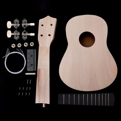 DIY Ukulele Set 21 Inch - Hawaiian Soprano Ukulele met Montage Gereedschap voor Beginners en Muziekliefhebbers