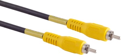 Powteq - 2 meter premium RCA videokabel - Composiet video kabel - Tulpkabel video - Gele stekker