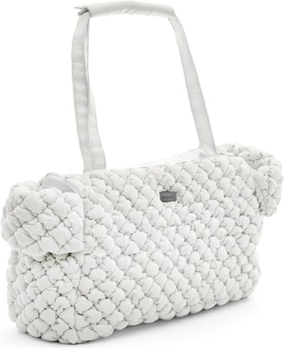 Draagtas Huisdieren - Reistas Kat Hond - Veilig Vervoer - Waterdicht Gevoerd - 37 x 19 x 26 cm - Wit