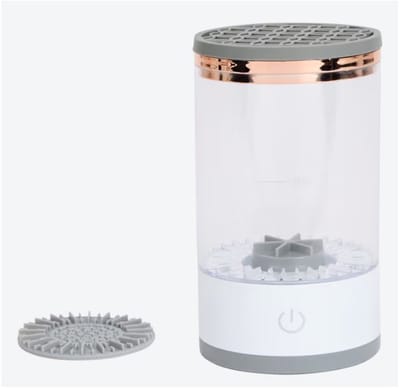 Beauty Star Elektrische Make-up Kwastenreiniger | Makeup Brush Cleaner | Make-upborstel Reiniger | Kwasten Reiniger | Elektrische Brush Cleaner | Makeup Kwasten Reinigen | USB Oplaadbaar | 360° Rotatie | Siliconen Reiniger | 7,5W | 5V