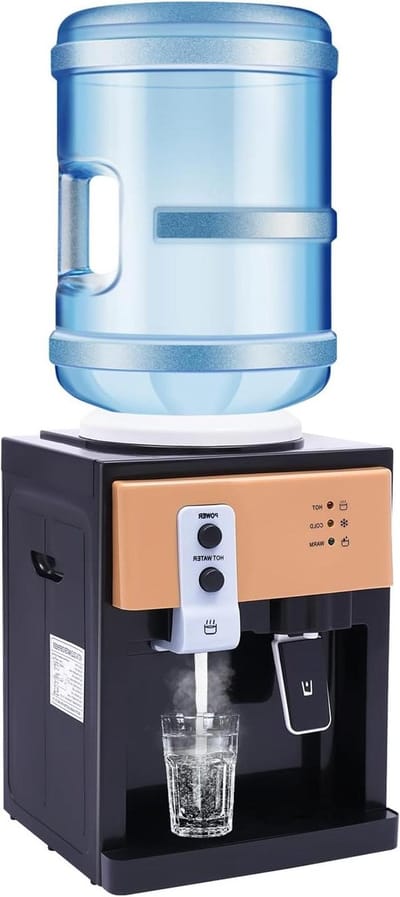 Elektrische Water Dispenser - Waterkoeler Warmer - Direct Drinken - Snelle Verwarming - 18.9 Liter Capaciteit - Zwart