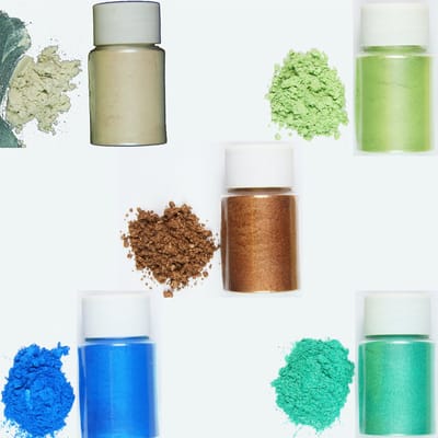 DW4Trading Epoxy Pigment Poeder 5 Kleuren van 10 gr Per Potje - Mica Kleurstof - Geschikt Voor Kaarsen, Zeep, Giethars, Sieraden - Set nr. 4