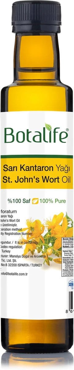 Botalife - Sint Janskruidolie - St. Janskruidolie - Sarı Kantaron - St. Janskruid Olie - Koudgeperste Olie - 100% Puur & Natuurlijk - St. John's Wort Oil