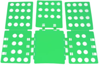 Intirilife Praktische Wasvouwplank Kledingvouwhulp in groen - 67,5 x 58 cm Wasmap