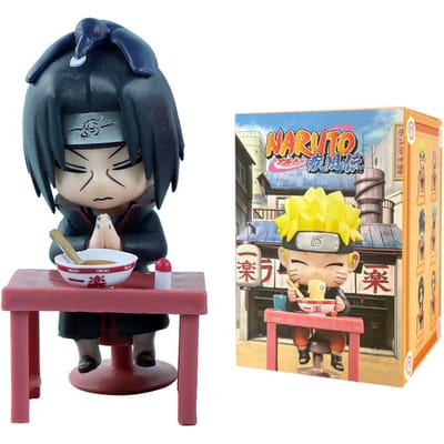 Op Voorraad Naruto Shippuden Ramen Thema Serie Blind Box - Chibi Mini PVC Anime Figuren - Mysterie Sasuke Uchiha en Naruto Speelgoed Mooie Cadeaus