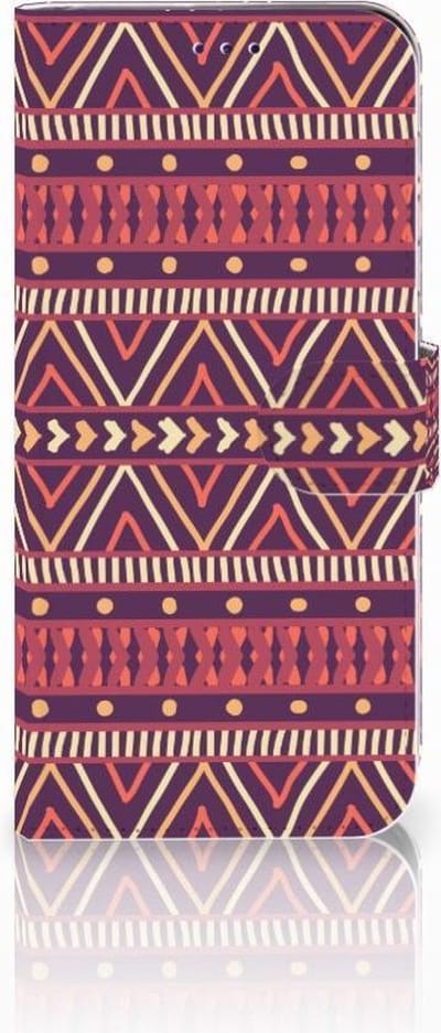 Samsung Galaxy A50 Telefoon Hoesje Aztec Paars