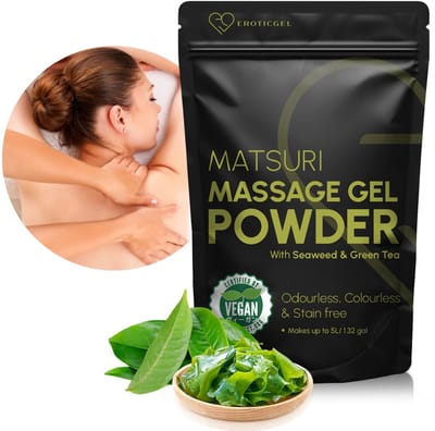 MATSURI NURU Massagepoeder, hydraterende algengel, voor veganisten 50g = 5l gel