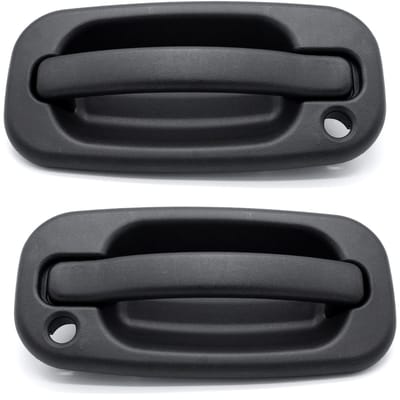 Buitendeurklinken, 2 stuks Buitendeurklinken voor voorzijde Vervanging voor Chevy Silverado 1999-2007 zwart