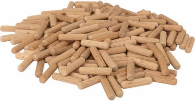 AMIG Houten deuvels - 100x stuks - connect pluggen/pins - bruin - D10 x L40 mm - voor kasten