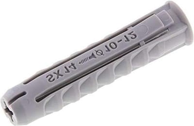 Universele pluggen - Muurpluggen set - Stevig bevestigen - Met rand - 20 stuks - Grijs