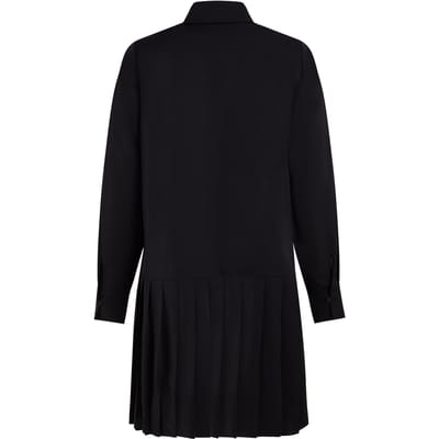 Karl Lagerfeld K Buttons Pleated Mini Dress Black Taglia: 38 | Abiti in T-Shirt Outlet | Donna | Nero