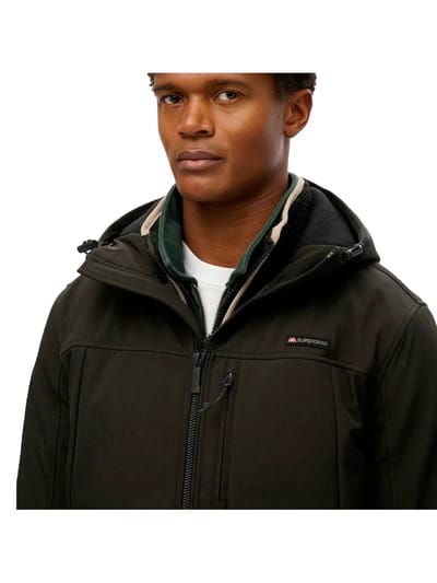 Superdry Hooded Softshell Trekker Jas Heren - Maat S