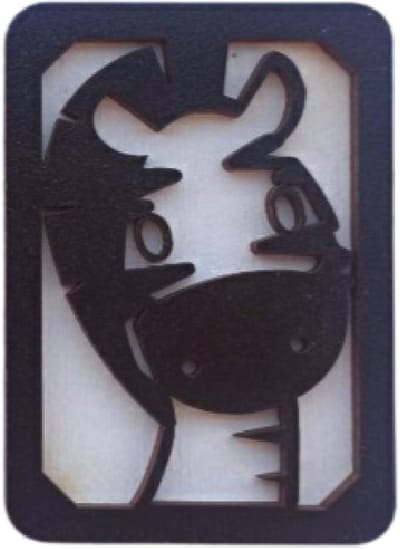 Naaldenhouder - Houten Naaldendoosje Zebra