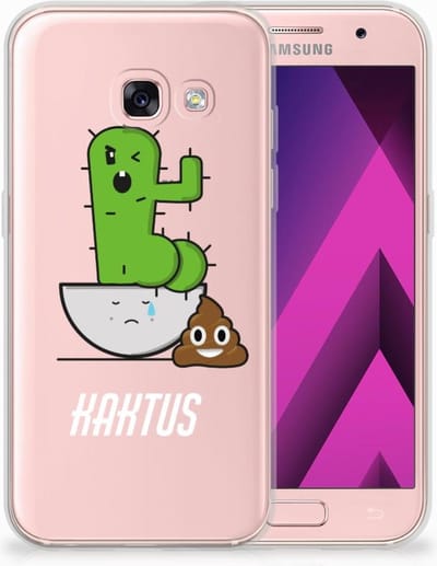 Samsung Galaxy A3 2017 Telefoonhoesje met Naam Cactus Poo