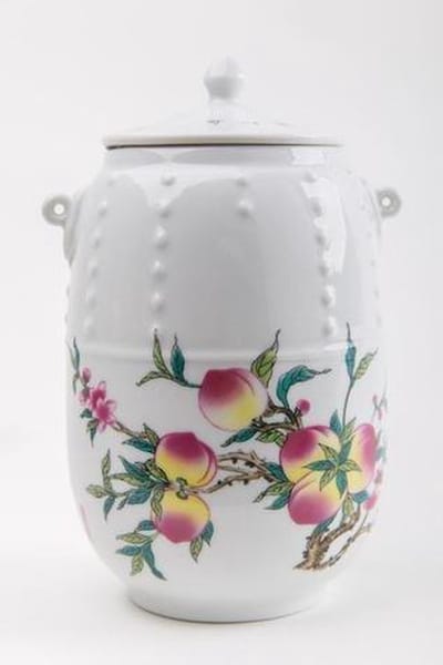 Fine Asianliving Chinese Theebus Porselein Perzik