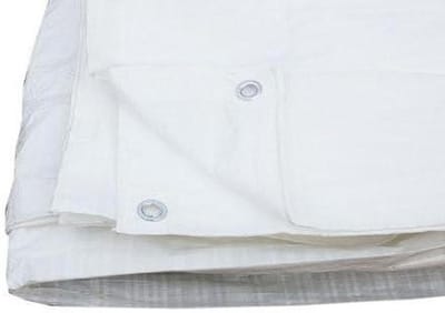 Dekzeil - Grondzeil - Waterdicht Afdekken - Sterk 80 g/m² - 4.5 x 9 Meter - Wit