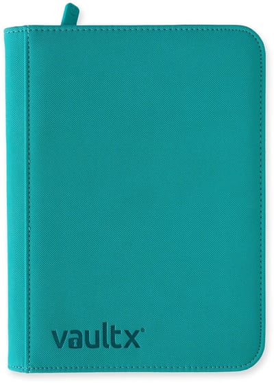 Vault X 4-Pocket Exo-Tec® Zip Binder - Verzamelmap - 160 Kaarten/Blauwgroen