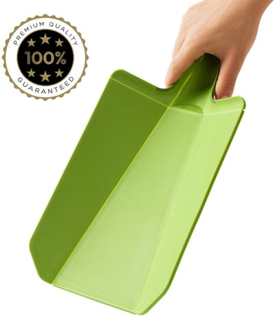 COOCK - Kleine Vouwbare Kunststof Snijplank Keuken - Antislip – Vaatwasserbestendig – Handvat - Duurzaam & Veelzijdig voor Elke Keuken - Groen