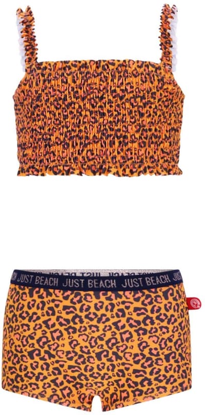Just Beach - Zanzibar Just Beach girls smock bikini - Panter - Maat 122-128