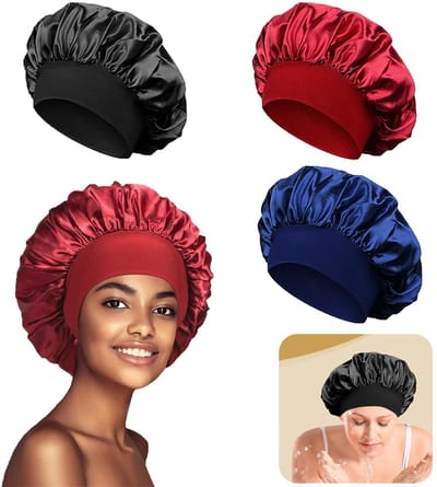 Dailygoods- Haarbonnet Satijn - Zachte Haarwikkel - Brede Elastische Band - Lichtgewicht - Bescherming Tegen Gespleten Haarpunten - Perfect Voor Vrouwen