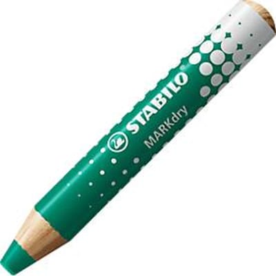 Stabilo MarkDry whiteboard marker, ronde punt, 1-10 mm, sneldrogend, 5 stuks, groen