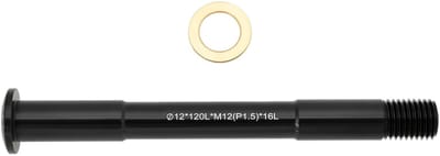 Dailygoods- Fietsdoorstang 1,5x12x120mm - Steekasstang - Sluitring - Stabiele Voorvorkverbinding - Geschikt voor Mountainbikes - Diverse Fietstypes - Steekas