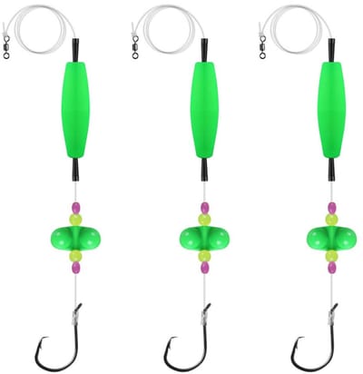 Dailygoods - Meerval Rigs, 3 Catfishing Rattler Apparatuur met Cirkel Haken