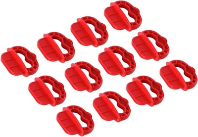 Afstandhouders Vlonderplanken - Decking Spacers - Vlonder Installatie - Uniforme Afstand - 6x6x0.25 cm - Rood