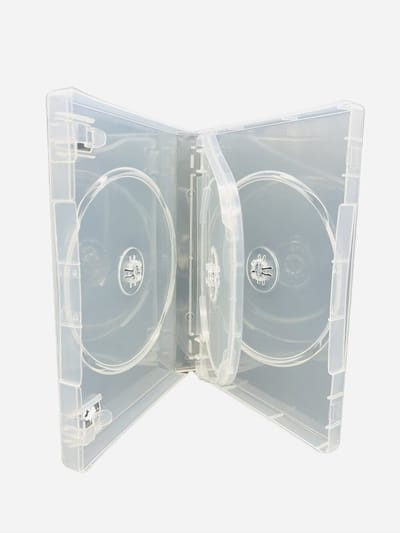 OmGoods - Dailygoody - 22mm Clear DVD 3-Way Case voor 3 Disc - Perfect voor CD/DVD/Blu-Ray