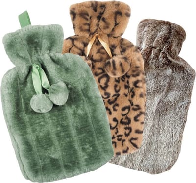 Dutch House Warmwaterkruik met Fleece Hoes - Assorti - Extra Comfortabel