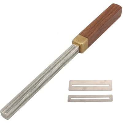 Diamant Gitaar Fret Vijl Gitaar Fret Dressing Vijl Extra Smal Smal Medium Breed 4 Randen met bruin